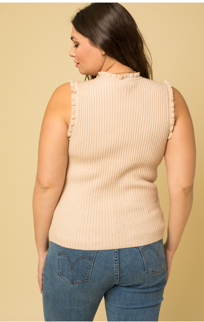 Gilli Ruched Ribbed Tank