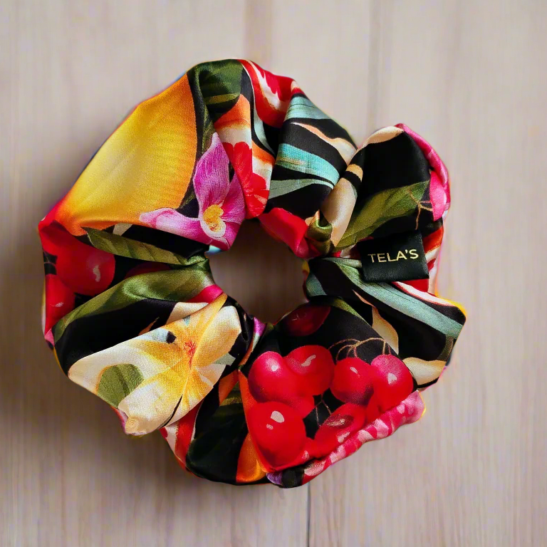 Fruity Flower Garden Scrunchy